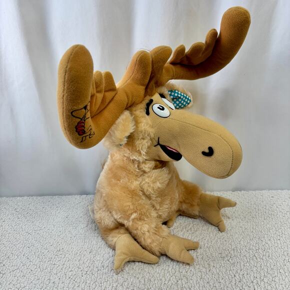 Dr. Seuss Thidwick the Big Hearted Moose VTG  Coleco 1983 Stuffed Plush Toy 16" - Picture 2 of 7